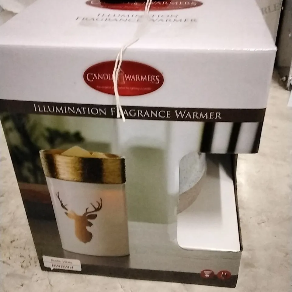 BOXED CANDLEWARMERS RUSTIC WHITE ILLUMINATION 