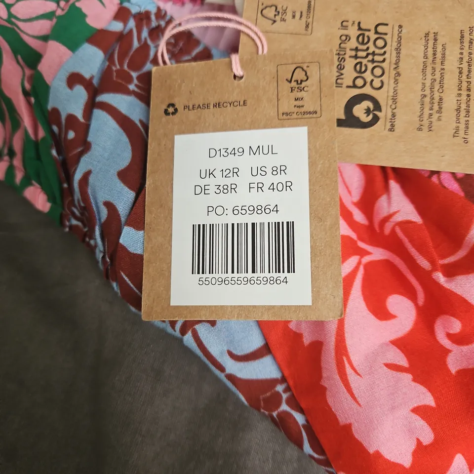 BODEN WOMEN'S MAXI DRESS – MULTICOLOUR FLORAL PRINT, SIZE 12R