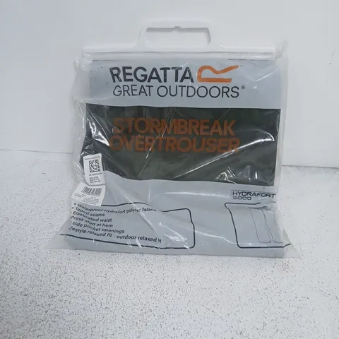 REGATTA GREAT OUTDOORS STORMBREAK OVERTROUSER – DARK OLIVE – XXL (UK 58-60)