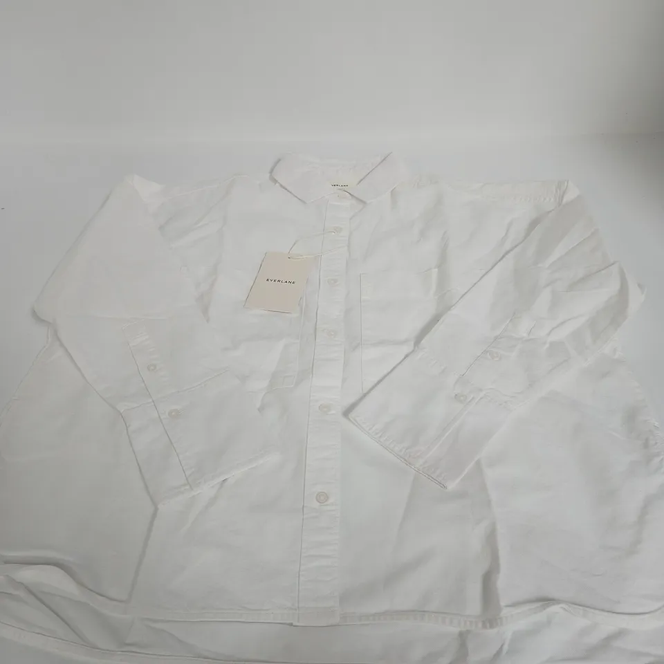 EVERLANE THE BOXY OXFORD SHIRT – WHITE – SIZE S