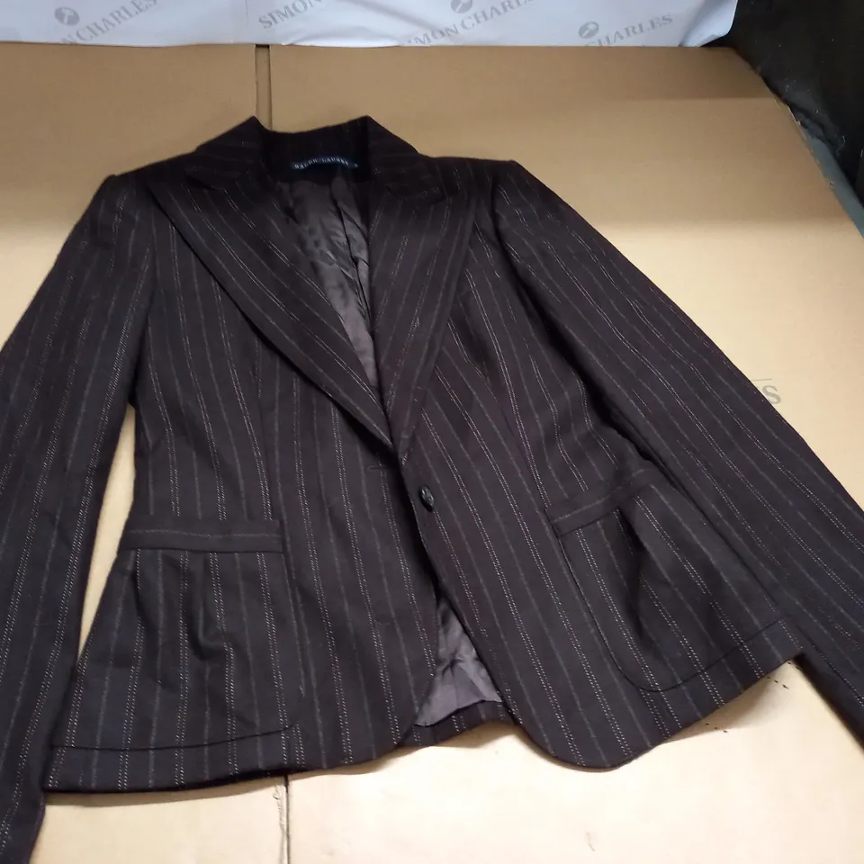 RALPH LAUREN BROWN BLAZER - 6
