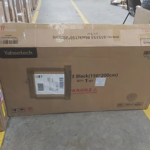 BOXED YAHEETECH 5' KING SIZE BED FRAME - BLACK