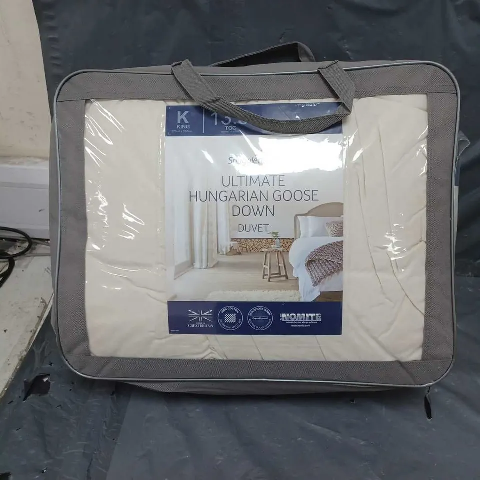 SNUGGLEDOWN ULTIMATE HUNGARIAN GOOSE DOWN DUVET KING 13.5 TOG 