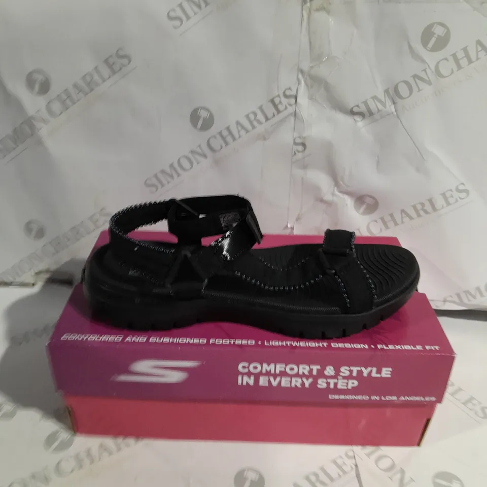 BOXED SKECHERS GO WALK SANDALS SIZE 6