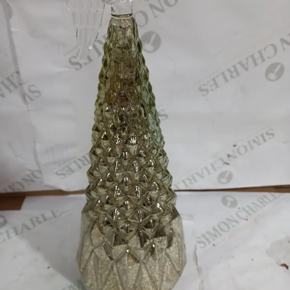 MR CHRISTMAS SPECIALTY MERCURY GLASS LIGHT UP COLOUR MORPH STANDING DECOR