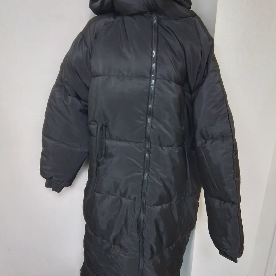 BOOHOO HOODED LONGLINE PUFFER JACKET - 12