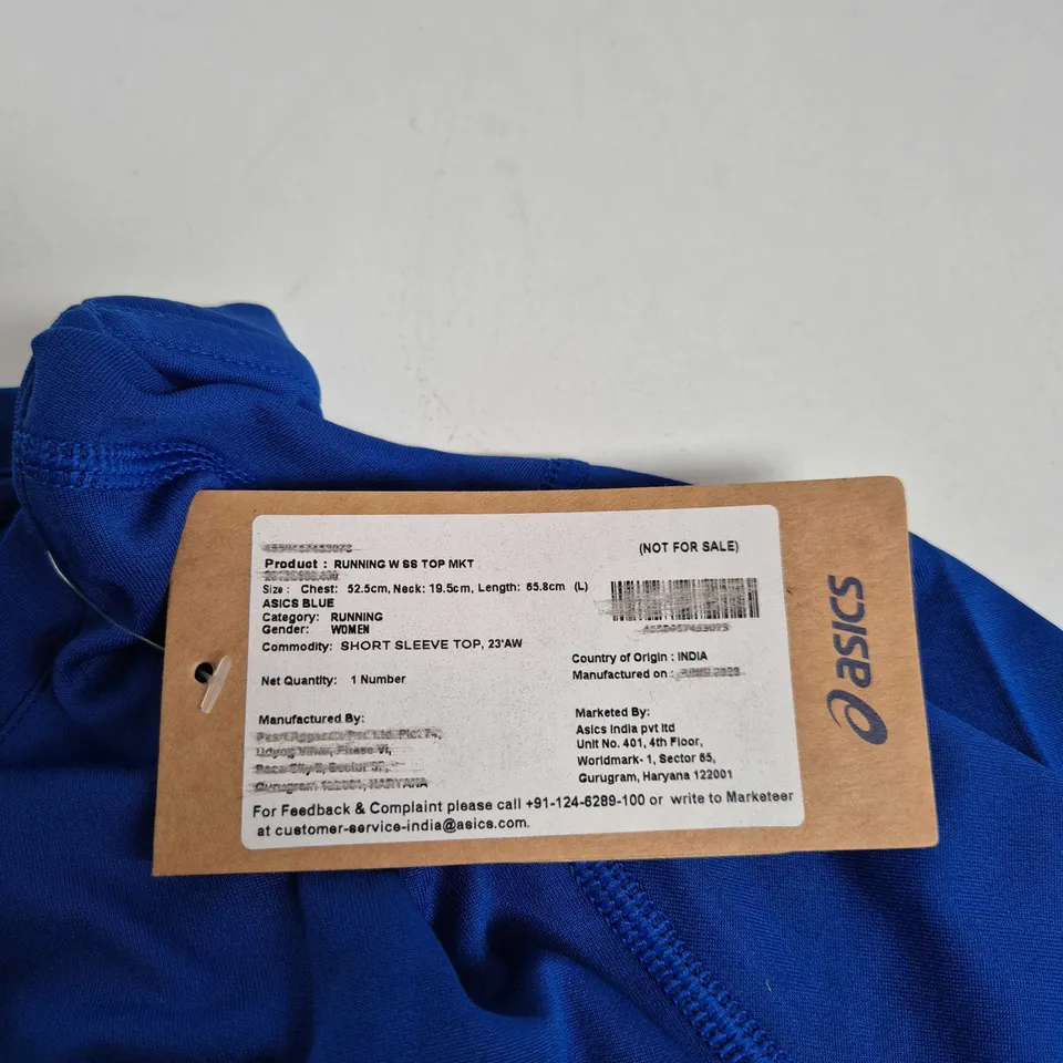 ASICS WOMEN'S RUNNING TOP – BLUE, UK SIZE L