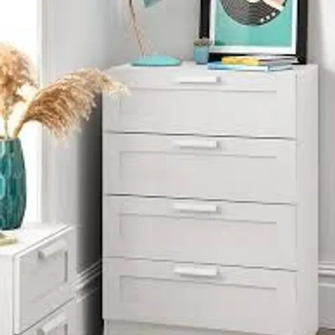TARYN KIDS 4 DRAWER CHEST - WHITE