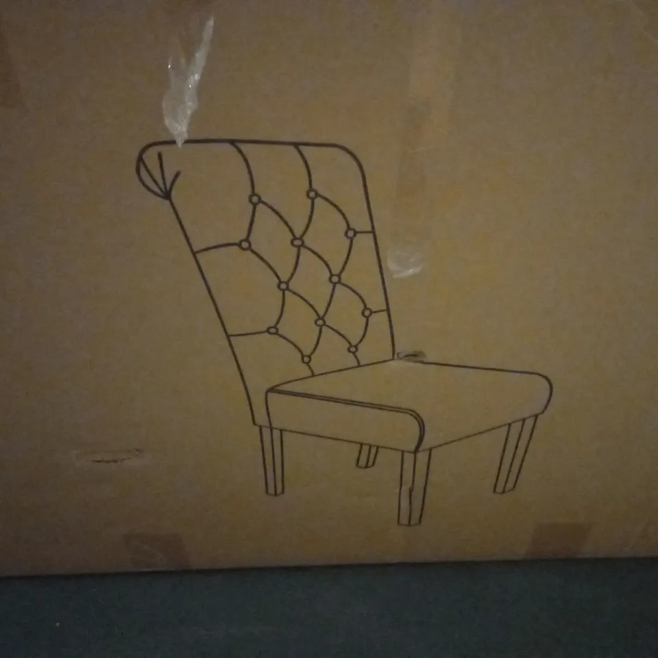 VELVET SCROLL BACK DINING CHAIR - BLACK - COLLECTION ONLY RRP £596