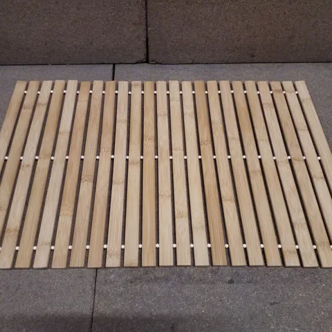 BOXED ELLSINORE RECTANGLE BATH MAT BAMBOO ROLL UP BATH DUCKBOARD MAT