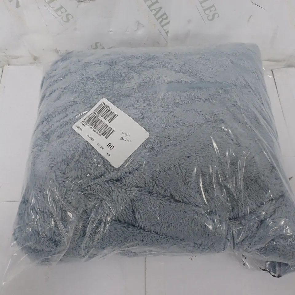 COZEE HOME SOLID TRIPLE KNIT CARDIGAN IN BLUE - LARGE