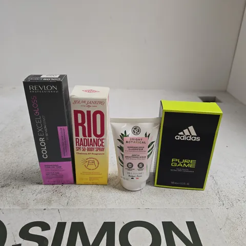 APPROXIMATELY 20 ASSORTED HEALTH & BEAUTY PRODUCTS TO INCLUDE ADIDAS AFTERSHAVE, RIO RADIANCE, COLOUR EXCEL ETC