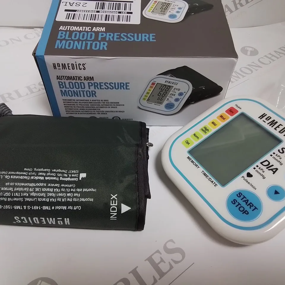 BOXED HOMEDICS AUTOMATIC BLOOD PRESSURE MONITOR 