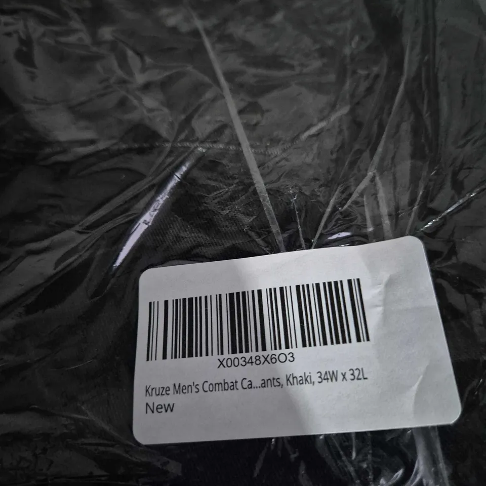 KRUZE DNM MEN'S COMBAT KHAKI PANTS, SIZE 34R (REGULAR) – STYLE KZ116