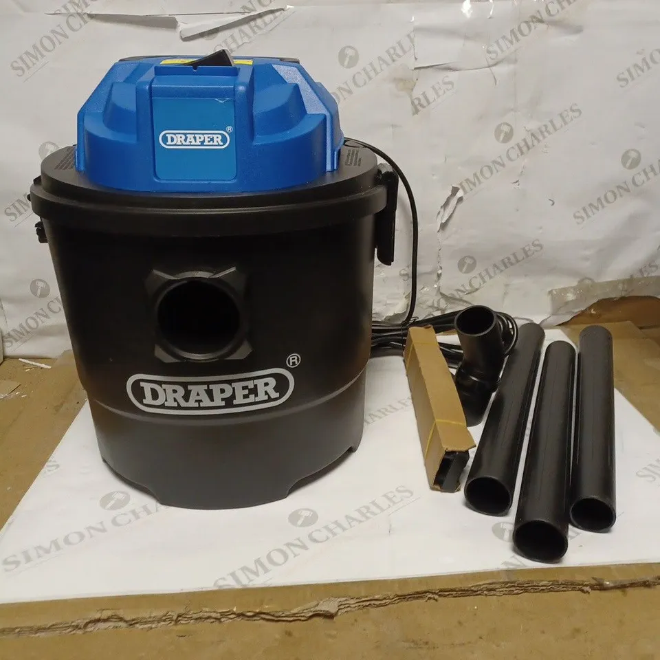 DRAPER 90107 230V 1250W 15L WET AND DRY VACUUM CLEANER
