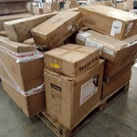 PALLET OF ASSORTED INCOMPLETE FURNITURE PARTS AND PIECES