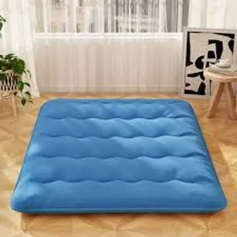 Costway King Size Blue Japanese Futon Floor Mattress with Bag