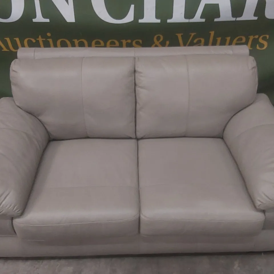 QUALITY DESIGNER MARLOW ITALIAN LEATHER 2 SEATER SOFA - FSC® CERTIFIED