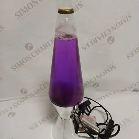 LAVA CHROME TABLE LAVA LAMP