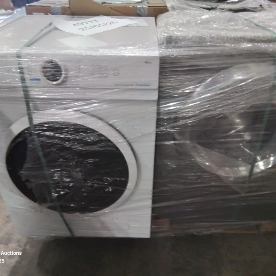 PALLET OF APPROXIMATELY 4 UNPROCESSED RAW RETURN WHITE GOODS TO INCLUDE;