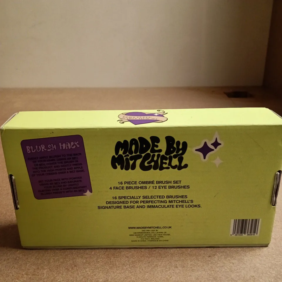 SEALED MADE BY MITCHELL 16 PIECE OMBRE BRUSH SET