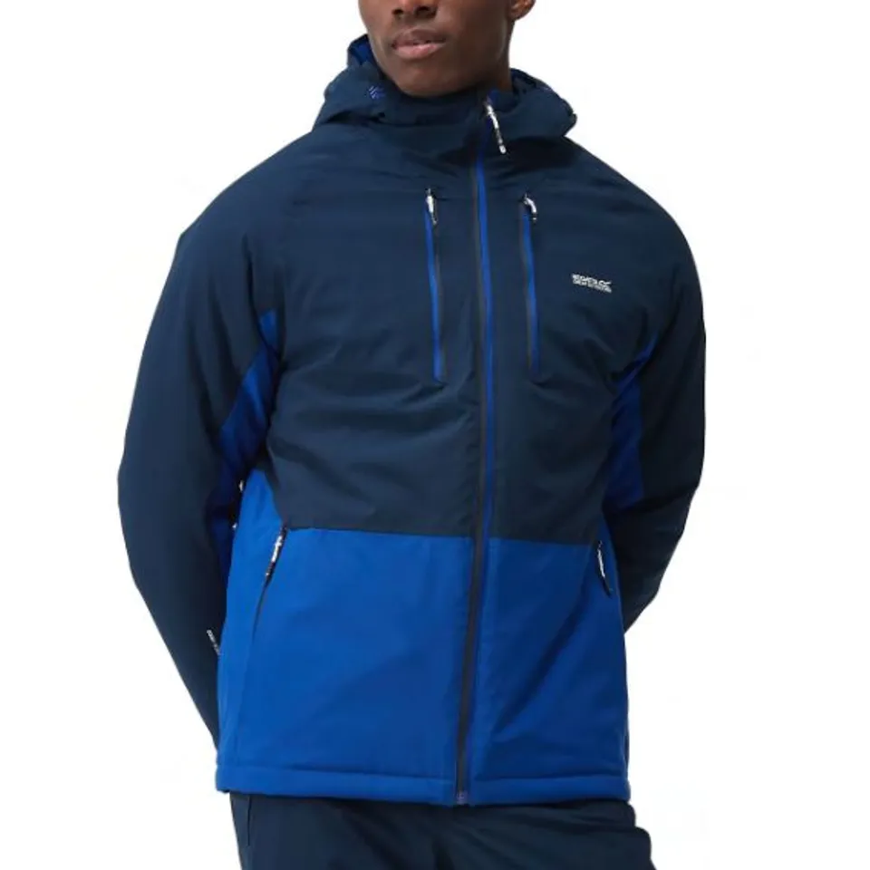 BRAND NEW REGATTA MENS HIGHTON III STRETCH WATERPROOF JACKET - NAVY SIZE XXL