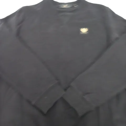 BELSTAFF BLACK SWEATSHIRT - XXL