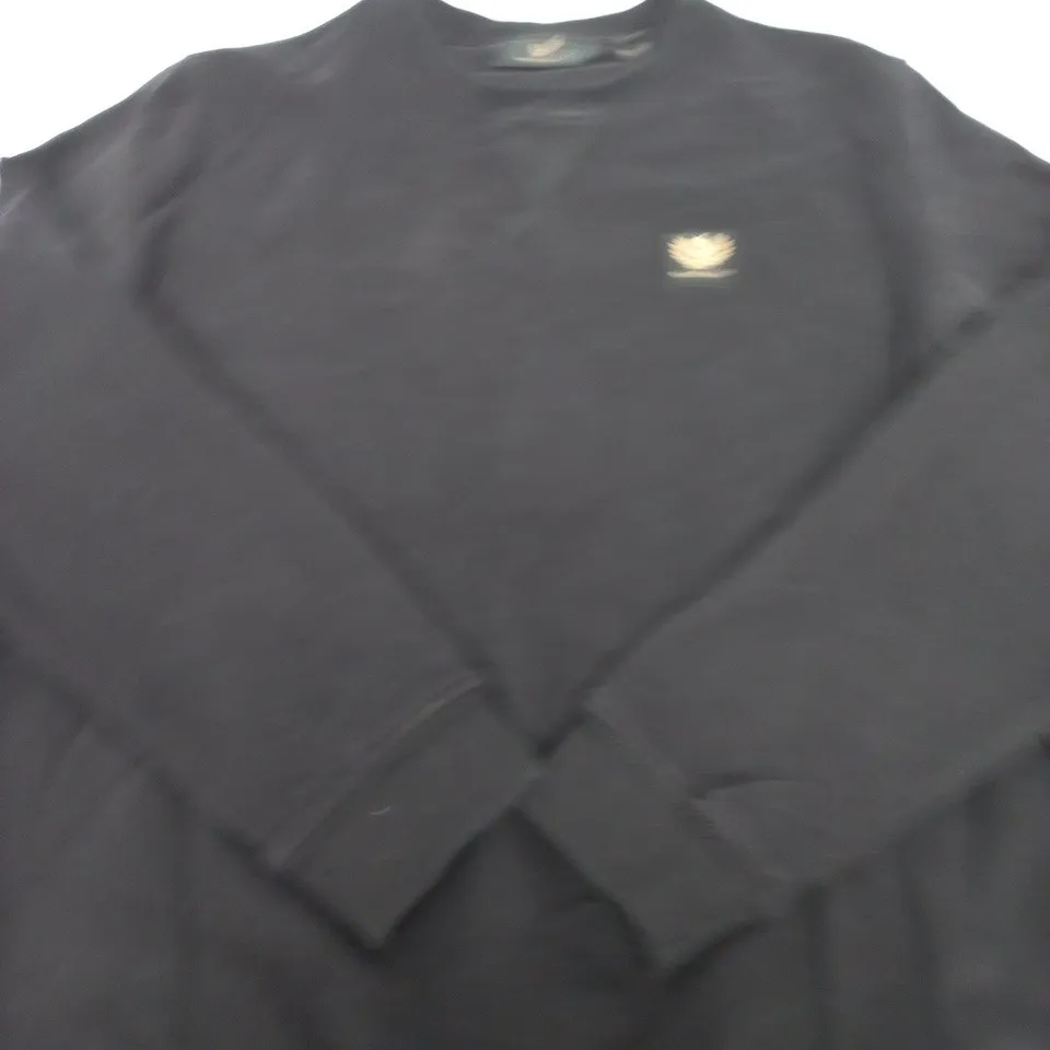 BELSTAFF BLACK SWEATSHIRT - XXL