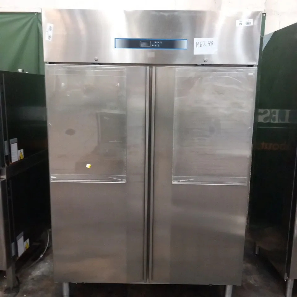 POLARIS STAINLESS DOUBLE FISH FRIDGE COMMERCIAL CATERING F. PLUS TN 140