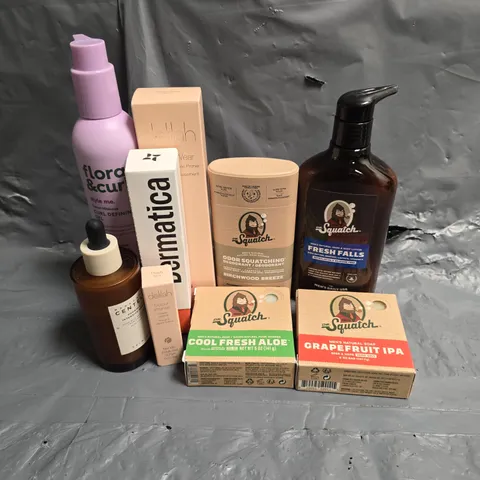 APPROXIMATEY 20 HEALTH AND BEAUTY PRODUCTS TO INCLUDE - DERMATICA NOURISHING CERAMIDE + PEPTIDE MOISTURISER - DR SQUATCH SOAP - CENTELLA INTENSIVE AMPOULE - ETC