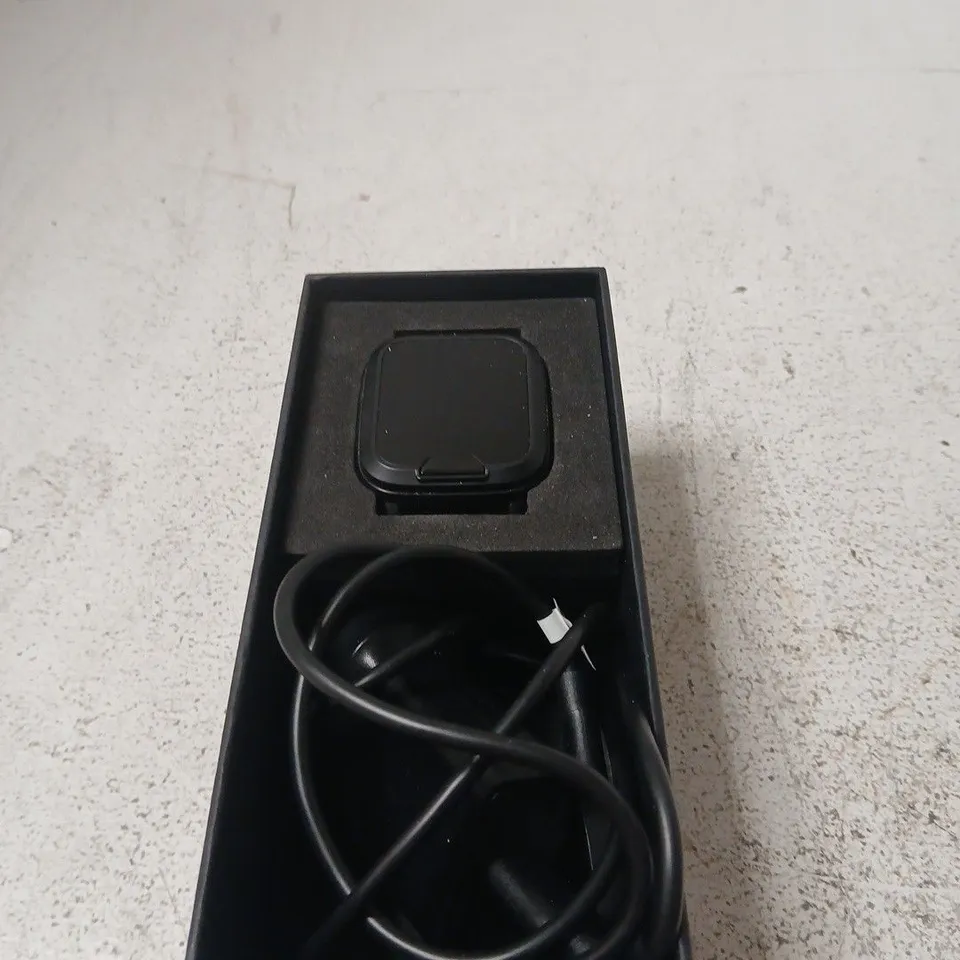 SAFETY WATCH – BLACK SQUARE IN BOX WITH CHARGING CABLE
