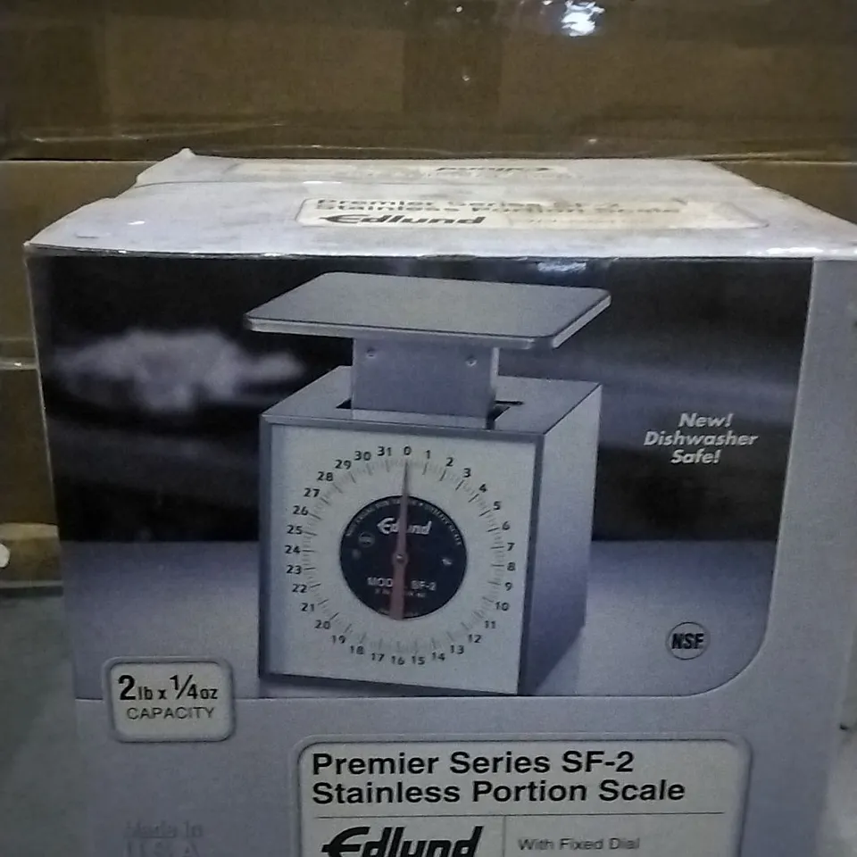 EDLUND PREMIER SERIES SF-2 STAINLESS PORTION SCALE WITH FIXED DIAL