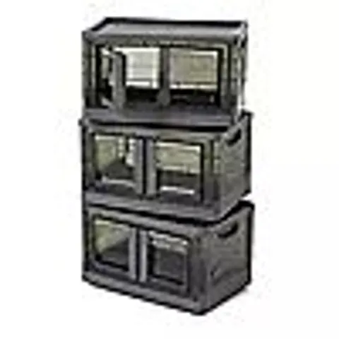 ORGANISED OPTIONS SET OF 3 42L STORAGE BOXES