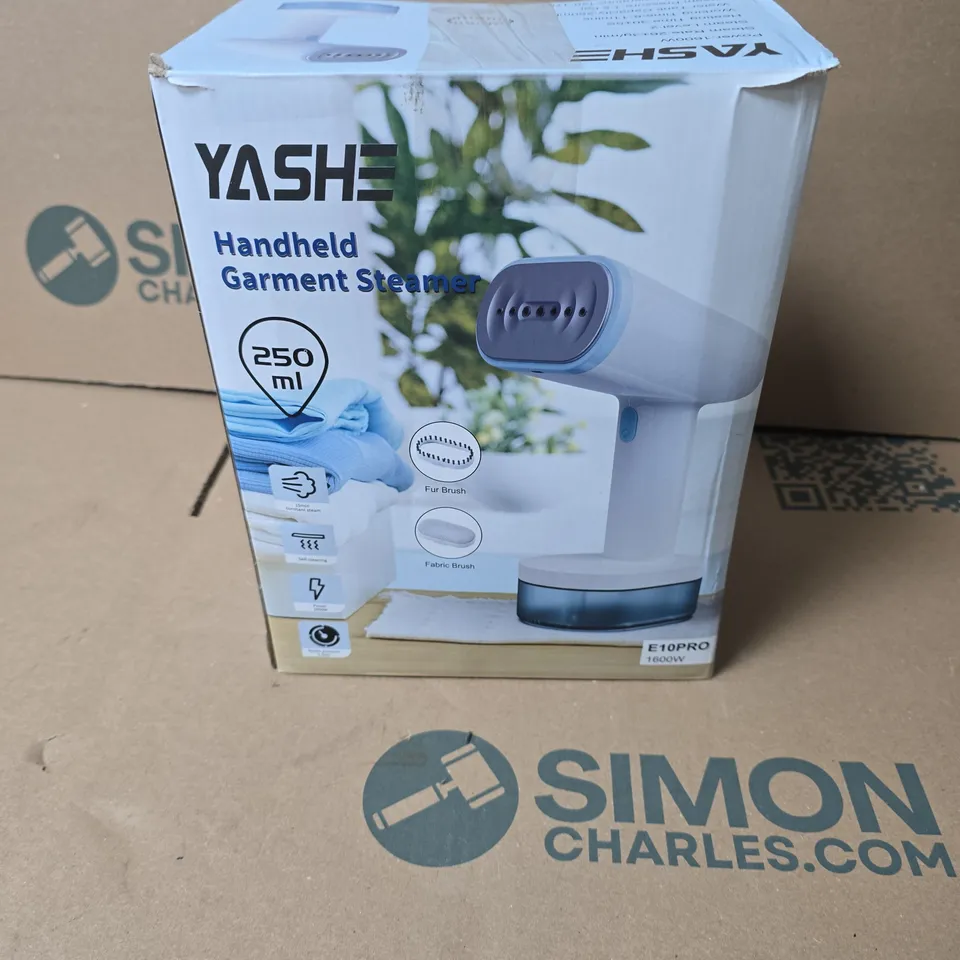 BOXED YASHE HANDHELD GARMENT STEAMER – E10PRO 1600W, 250ML