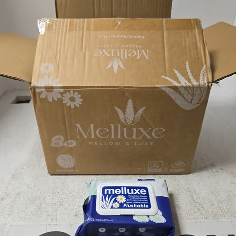 MELLUXE FLUSHABLE WIPES BULK PACK β 24 BAGS X 40PCS