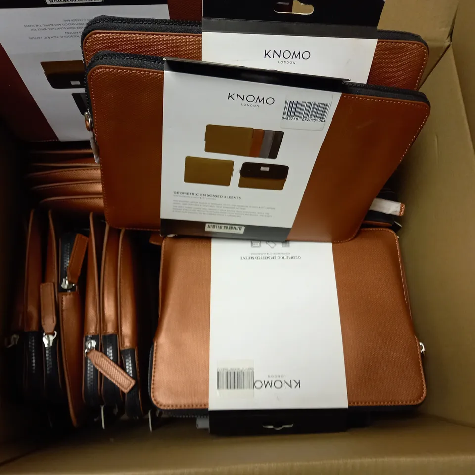 APPROXIMATELY 30 KNOMO LONDON GEOMETRIC EMBOSSED SLEEVES IN COPPER FOR MACBOOK