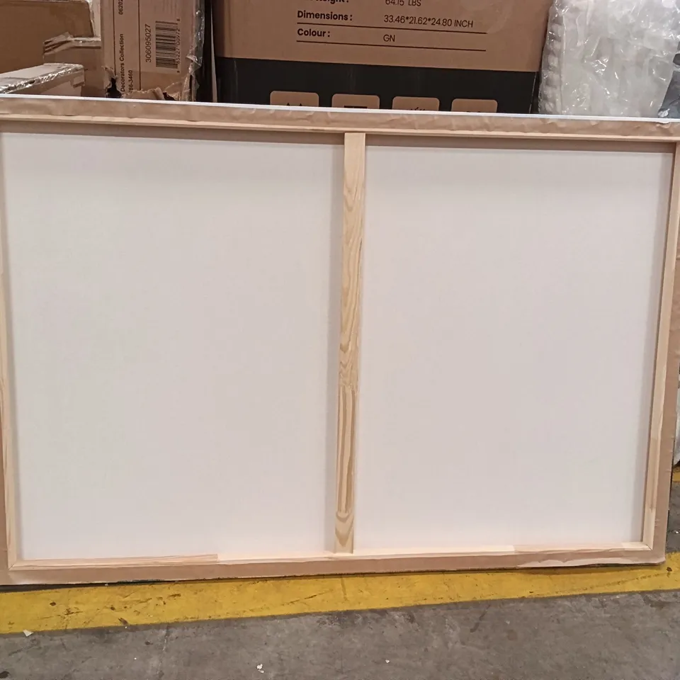 PRINTED CANVAS WALL ART, WOOD FRAME