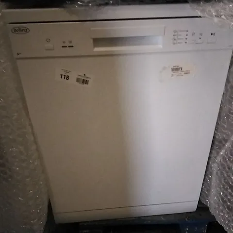 DESIGNER BELLING FDW120 12 PLACE FREESTANDING DISHWASHER WHITE