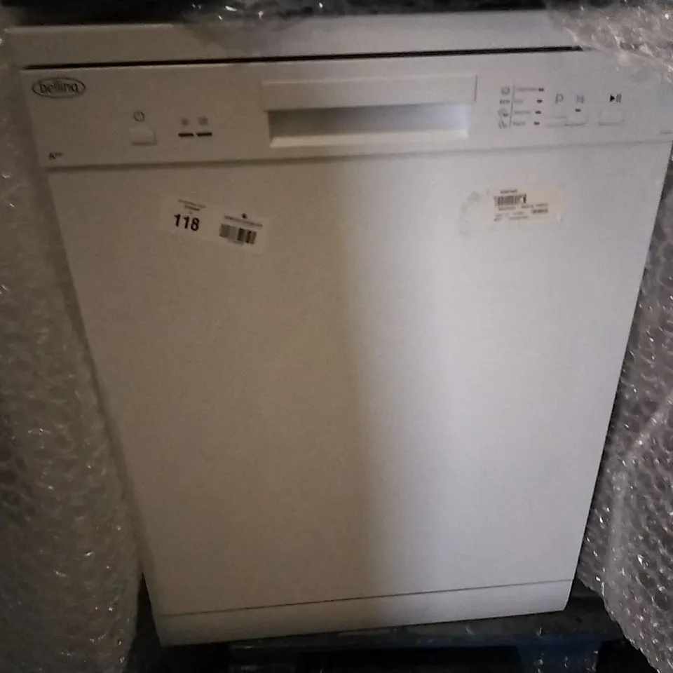 DESIGNER BELLING FDW120 12 PLACE FREESTANDING DISHWASHER WHITE