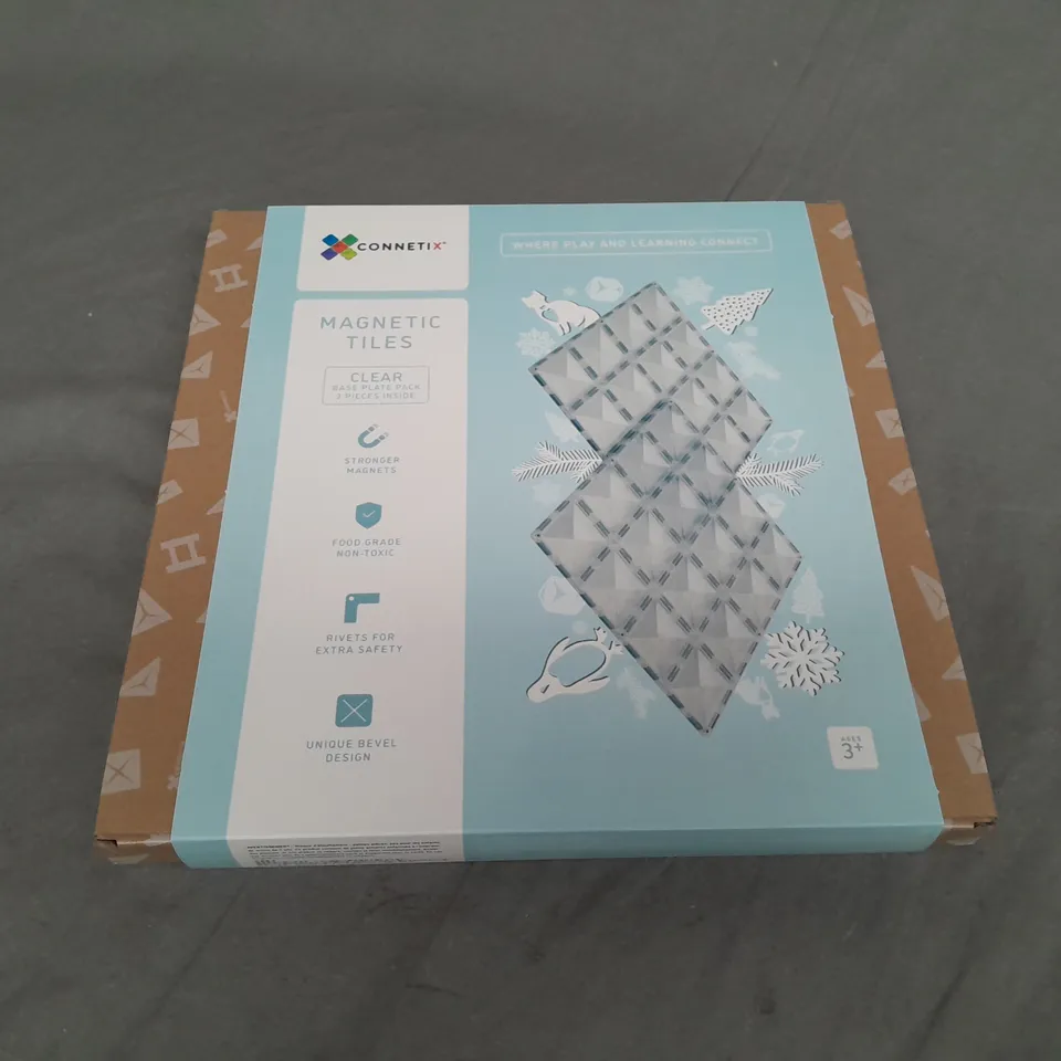 CONNETIX MAGNETIC TILE CLEAR 