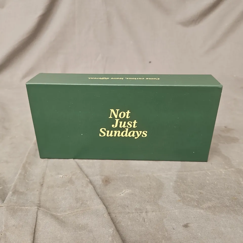 "NOT JUST SUNDAYS" CHRISTIANITY CARD GAME FOR 2-8 PEOPLE BOXED
