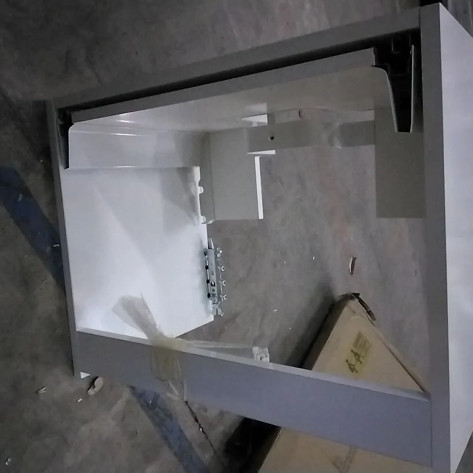 BOXED WALL HUNG SINGLE DRAWER CARCASS GLOSS WHITE 