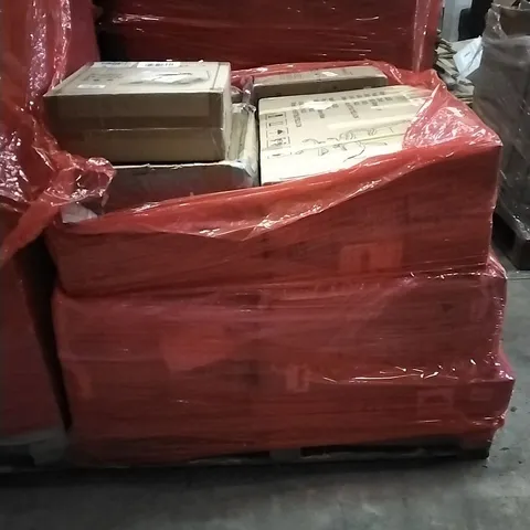 PALLET OF HOUSEHOLD ITEMS TO INCLUDE AIR BED, CHAIR, AUDIO TURNTABLE AND OTHER ASSORTED ITEMS...