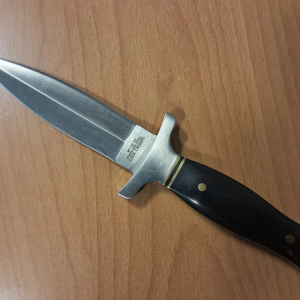 MTEC USA DOUBLE EDGED KNIFE WITH SHEATH 
