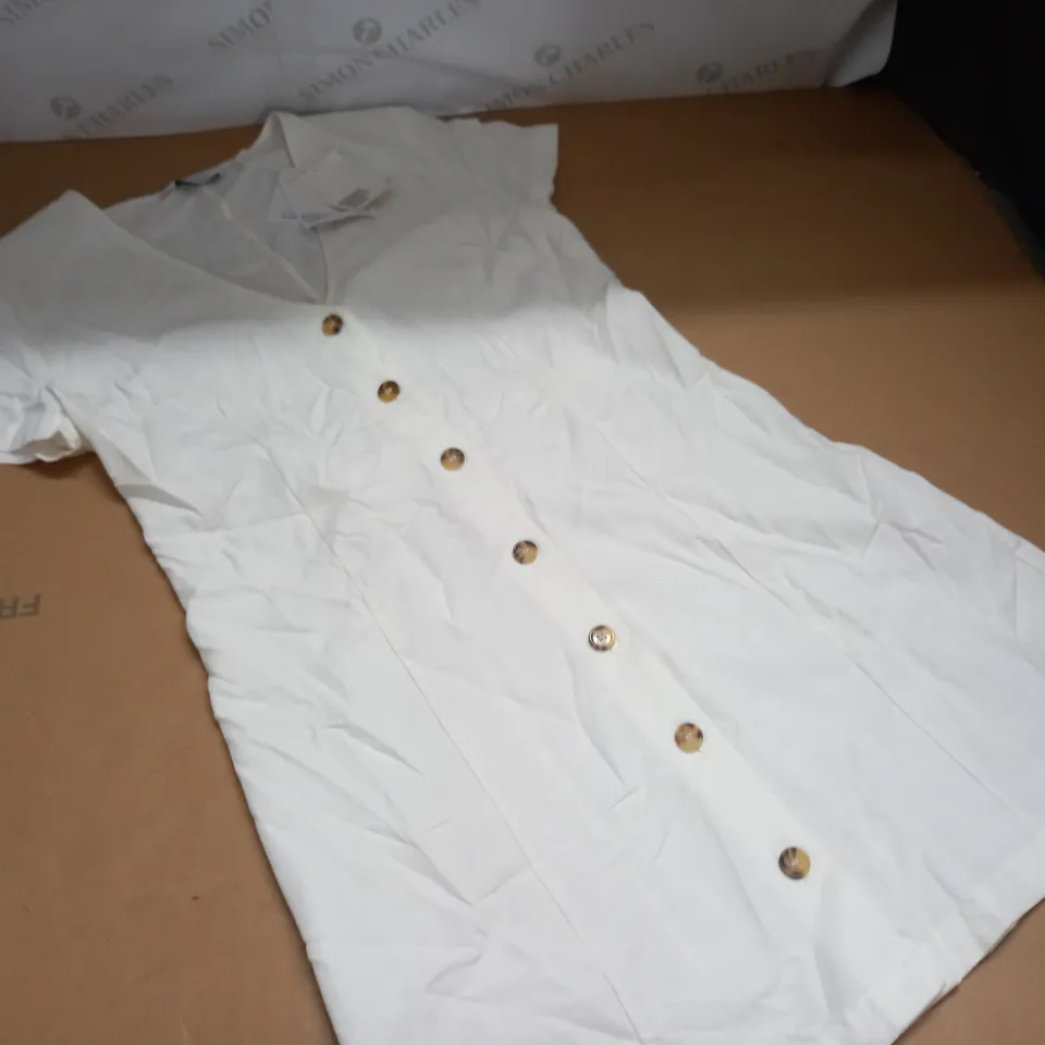 & OTHER STORIES WHITE BUTTON FRONT DRESS - EUR 40