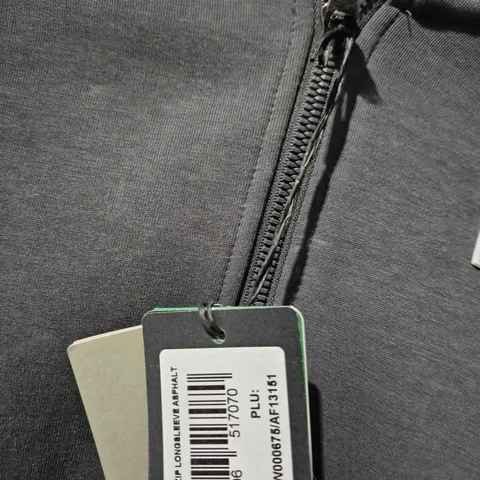 EA7 EMPORIO ARMANI MEN'S GREY ZIP HOODIE – SIZE M