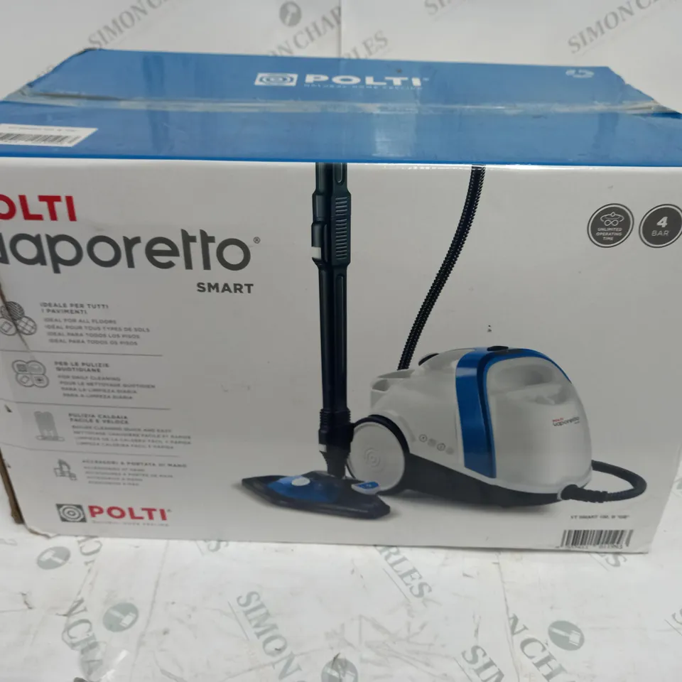 BOXED POLTI VAPORETTO SMART 100B STEAM CLEANER 