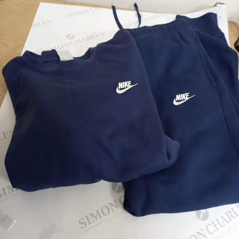 NIKE NAVY BLUE TRACK SUIT SET SIZE L