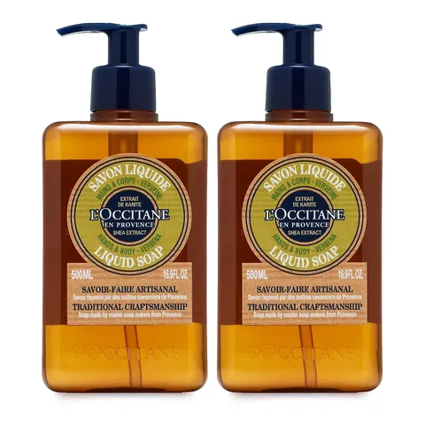 L'OCCITANE 2 PIECE LIQUID SOAP SET
