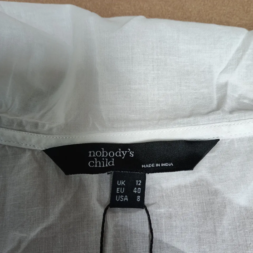 NOBODY'S CHILD SIMONA TOP – WHITE, UK 12 (EU 40, USA 8)
